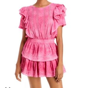 Love Shack Fancy Pink Mini Dress